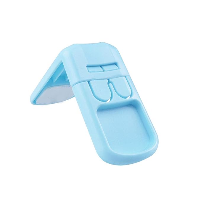 Child Safety Locks Baby Proof Cabinets, Easier Latch for Adults to Open. Secure Oven, Refrigerator, Toilet, Doors-Light Blue