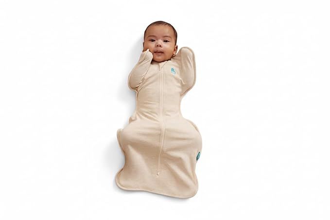 Love to Dream Swaddle UP, Sleep Sack 0-3 Months, Self-Soothing, Improves Sleep, Snug Fit Helps Calm Startle Reflex, Baby Essentials Must Haves Newborn, 1.0 TOG, 8-13 lbs, Oatmeal