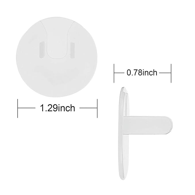 50 Pack Outlet Covers Baby Proofing Clear Outlet Covers Baby Safety Outlet Plug Covers Safe & Secure Electric Plug Protectors Sturdy Childproof Socket Covers for Home & Office