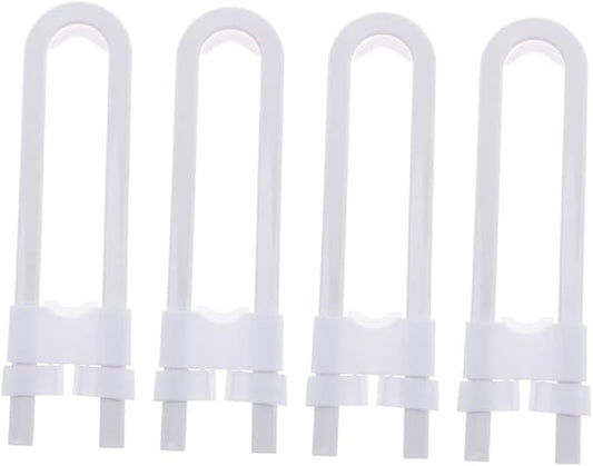Cabinet Lock Baby Child Proof Door Locks Pack of 4 No Drill No Marks U-shaped 5 Inches Kitchen Closet Drawer