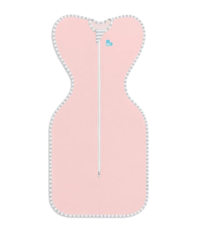 Love to Dream Swaddle UP Self-Soothing Sleep Sack 13-19 lbs., Dramatically Better Sleep, Snug Fit Calms Startle Reflex, 1.0 TOG, Medium 13-19 lbs, Dusty Pink