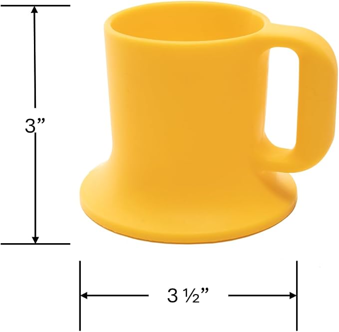 Silicone Toddler Mug with Handle, 5 oz, Color: Sun