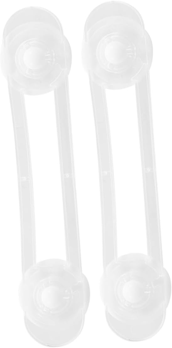 Yardwe 2pcs Safety Locks for and Girls Cabinet Locks Pinch Design for Door Lever Cupboard Refrigerator Window