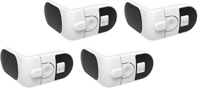 FAVOMOTO 16pcs Multi-functional Cupboard Locks for Cabinets Drawers and Refrigerators Easy One- Keep Boys and Girls Safe from Clamping Fingers