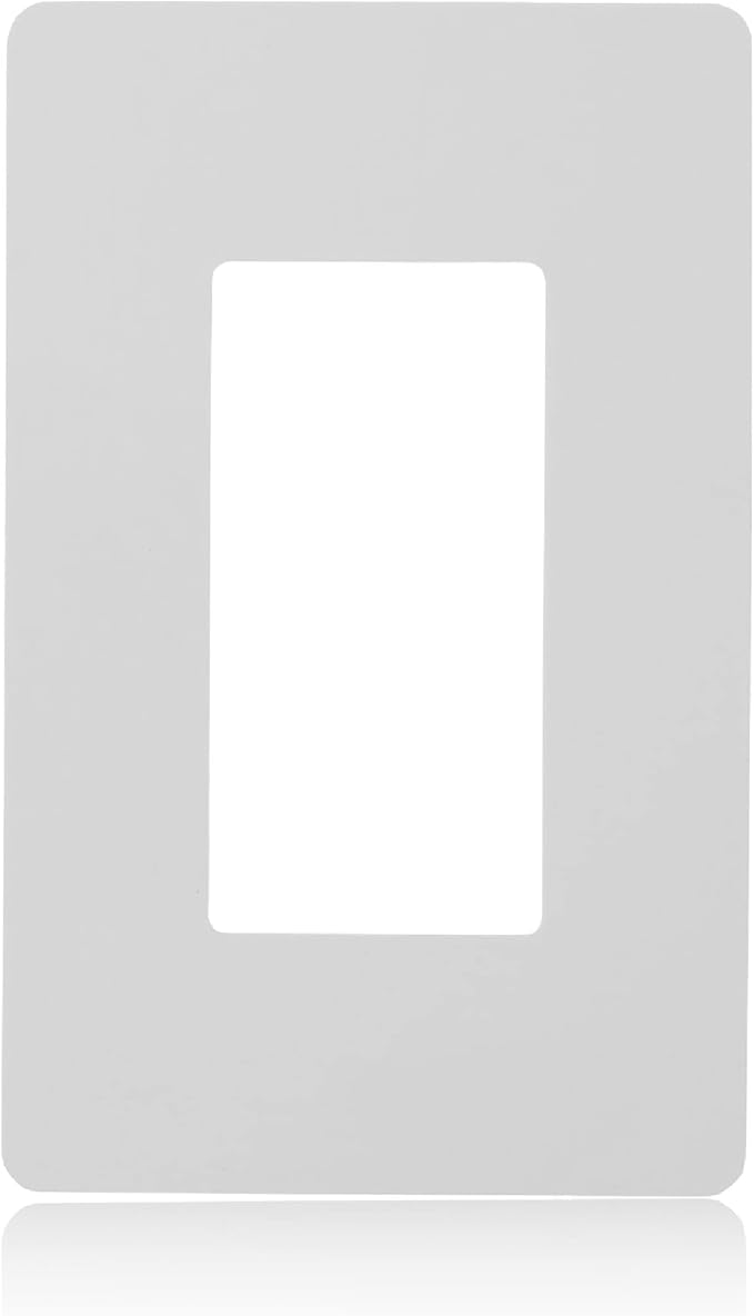Faith White 1-Gang Screwless Wall Plate (120-pack) | Light Switch Plate or Wall Plate for Electrical Outlet | 1-Gang Wall Plate for Decorator Switches and Receptacles | Heat-Resistant Thermoplastic