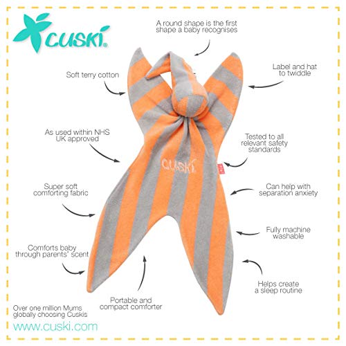 Cuski Baby Comforter Original Soother Blanket Soft Calming Sleep aid Used Within The NHS Fizzy