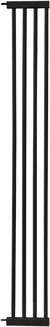 Lumizone Extra Tall Cat Gate Extension Kit 61.02" High Pressure Mounted 8.27" Extra Wide 1.37" Gap No Drilling Tall Pet Gate for Dogs (Black, 61.02" H x 8.27" W, Extension)
