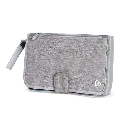 Munchkin® Go Change??Portable Diaper Changing Kit with Changing Pad and Wipes Case, Grey