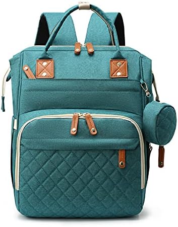 Diaper Bag Backpack, Nappy Bag Gift for Boys/Girl-Mothers Day Gifts,Mommy Bag With USB Charging Port (Green)
