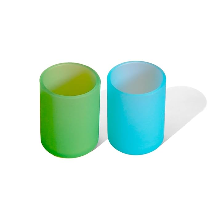 Avanchy Silicone Training Sippy Cup with Straw Lid ??Tiny Cup for Babies 6+ Months to Toddlers 1 Year Old ??5 oz Infant Water Cup for Baby Led Weaning, See-Thru Green
