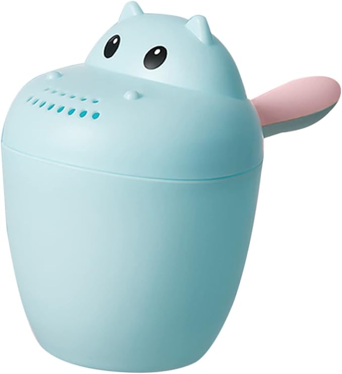 FOMIYES Bath Rinse Cup Multi-functional Animal Design Easy-grip Handle Durable Material Controlled Water Flow for Shower and Hair Washing
