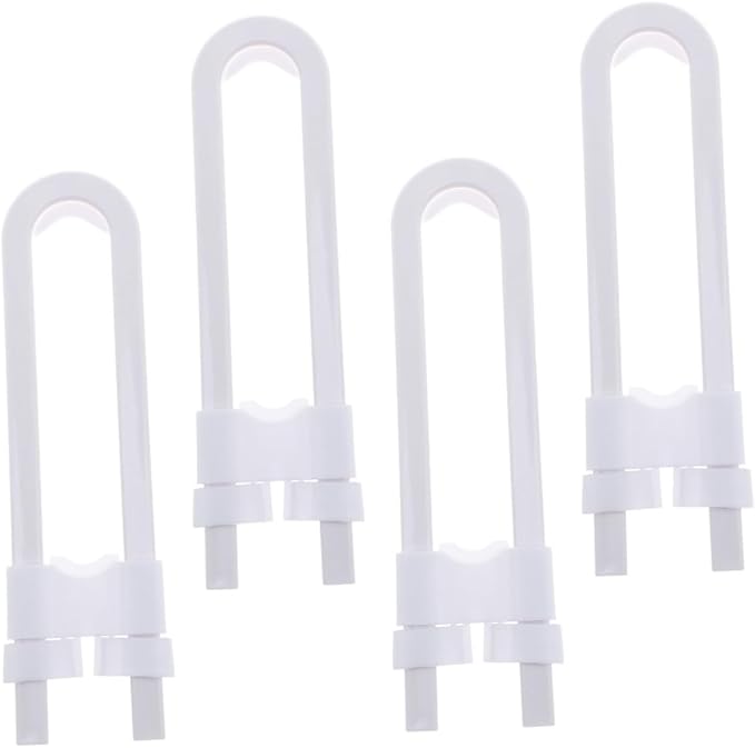 Childproof Cabinet Locks U-shaped Sliding Latches for Kitchen Closet and Cabinets Set of 4 No Tool Installation