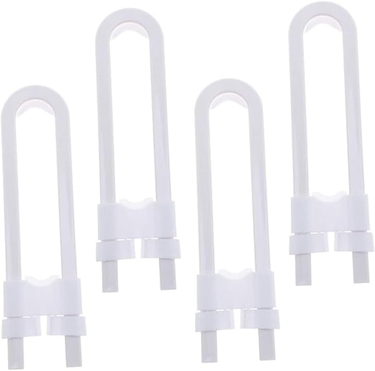 Childproof Cabinet Locks U-shaped Sliding Latches for Kitchen Closet and Cabinets Set of 4 No Tool Installation
