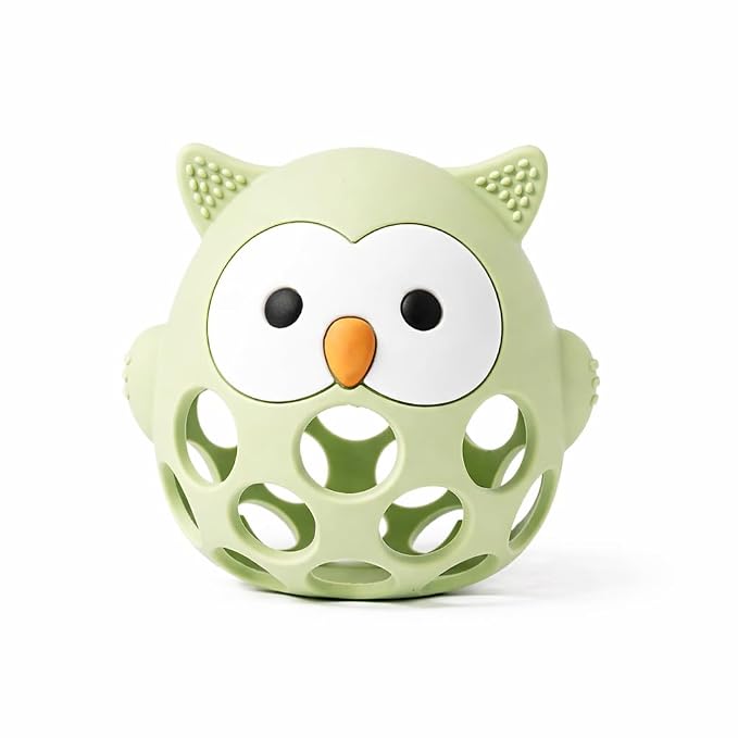 Baby’s Way Teething Toy – Owl Silicone Teether Toy for Babies 3–6 Months Toys for 6–12 Months – Baby Teething Relief, Silicone Teethers for Babies