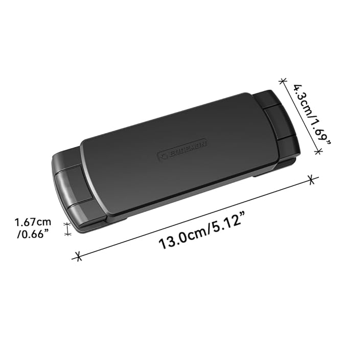 EUDEMON 2 Pack Latest French Fridge Lock French Door Refrigerator/Freezer Lock Apply to Max 3.54"(90mm) Two Door Gap Distance for Kids & Babies,Easy to Install no Tools Need or Drill (Black)