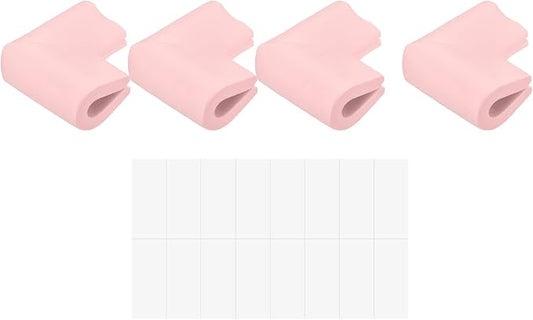 uxcell Corner Guards Edge Protectors, 24Pack U Foam Safety Bumper W Self-Adhesive Tape Furniture Corner Table Edge Guard, 2.16"x1.38"x0.31", Pink