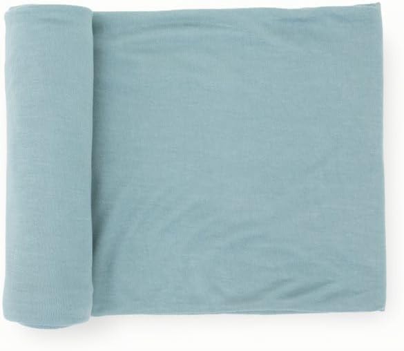 Little Unicorn Premium Stretch Knit Swaddle Blanket | Super Soft with Optimal Stretch & Breathability for swaddling (Harbor)