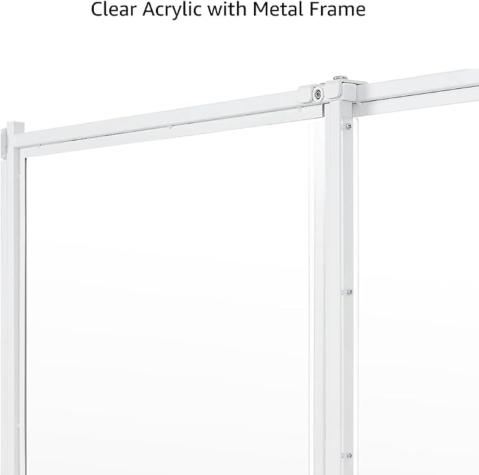 beeNbkks Clear Ferret Gate, Small Pet Barrier for Doorways Hallways Stairs Kitchen, Pressure Mounted Safety Pet Gate for Small Dogs Cats, Fit 22" to 39" Wide Opening, 24" Tall Step Over, Indoor Use