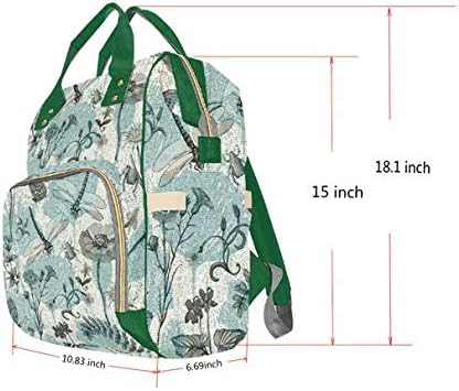 InterestPrint Personalized Backpack with Name, Custom Photo Diaper Bag Fashion Nursing Bags Shoulder Bag Casual Day-pack Bag for Mom Shopping Present