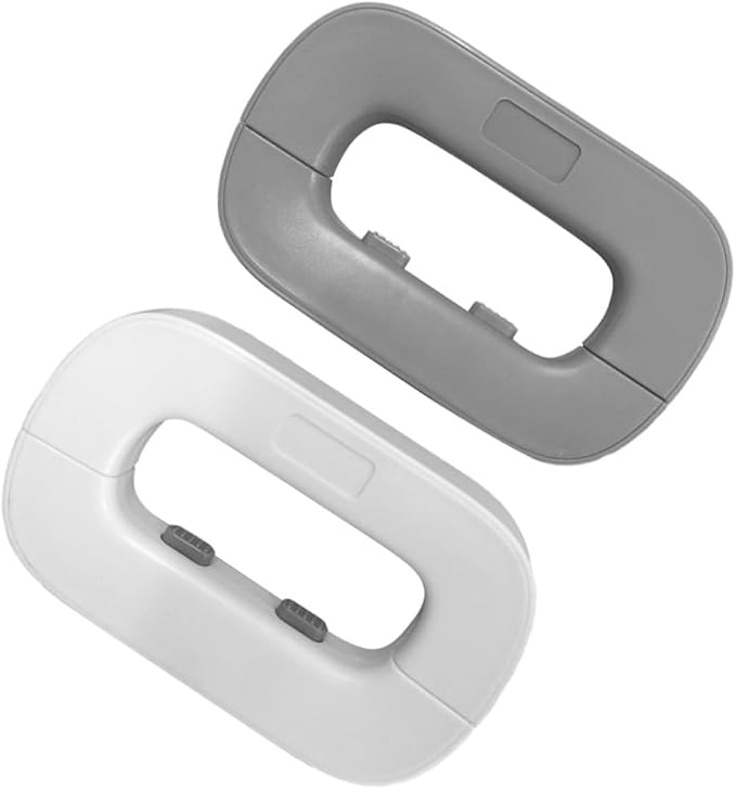 ibasenice Multipurpose Safety Locks Pinch Lock for Refrigerator Freezer and Cabinets Childproof Keys Grey