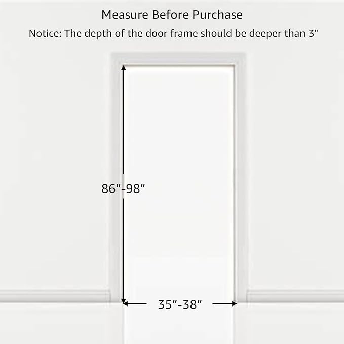 unipaws 86" High Extra Tall Cat Gate, Auto Closing and No Drilling Safety Gate for Doorway Hallway Stairs, Cat Dog Proof, Fit for 35"-38" Wide Opening, Indoor Use, White