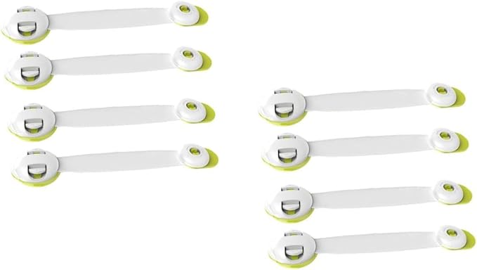 DECHOUS 8pcs Multipurpose Childproof Locks Easy Install Self-adhesive Locks for Cabinets Doors Refrigerators