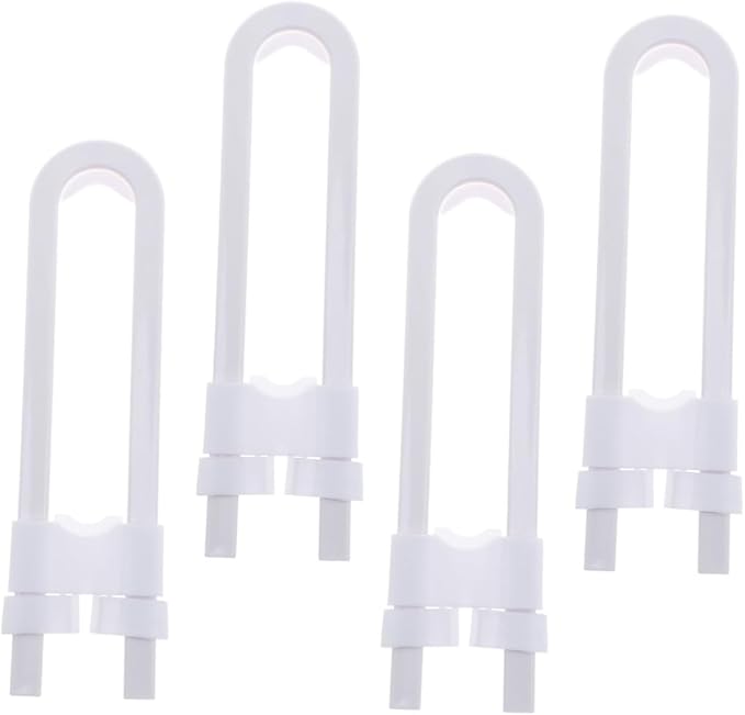 ERINGOGO Child-proof Cabinet Latches 4 Pack No Tools Required U-shaped Locks for Kitchen Closet and Drawer