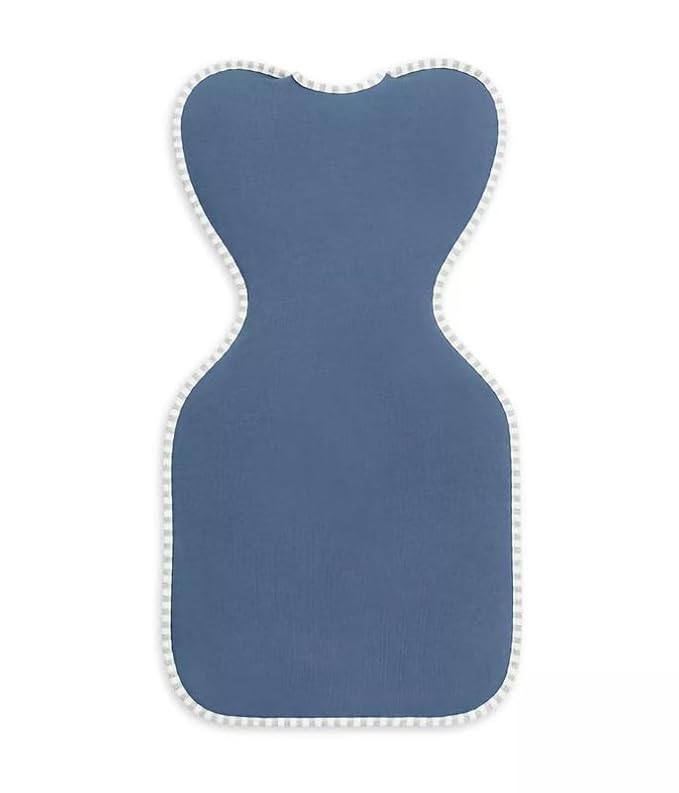 Love to Dream Swaddle UP, Baby Sleep Sack, Self-Soothing Swaddles for Newborns, Get Longer Sleep, Snug Fit Helps Calm Startle Reflex, New Born Essentials for Baby, 1.0 TOG, Medium 13-19 lbs, Denim