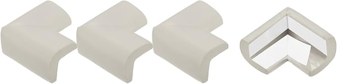 uxcell Corner Guards Edge Protectors, 4Pack Foam Safety Bumper L Shape, 55mm/2.16"(L) for Furniture Corner Table Edge Guard, Gray