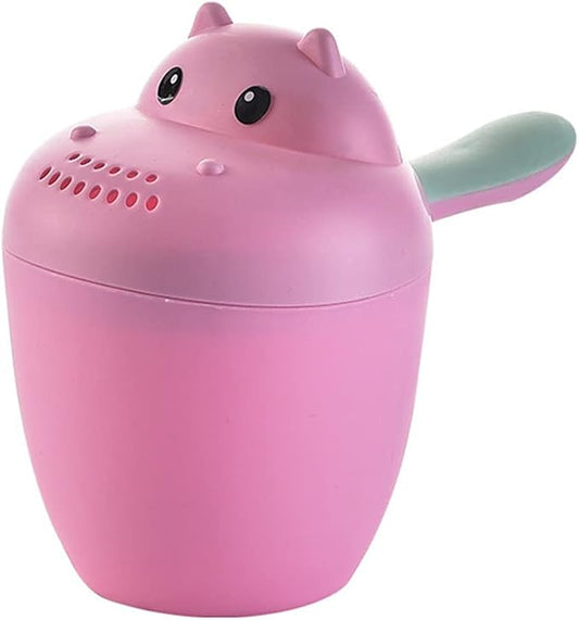 Katutude Baby Bath Rinse Cup - Shampoo Rinser Wash Cup Hair Washing Jug Water Scoop Bathroom Accessories for Newborn Baby Toddlers Shower, 7cm x 14cm / Red