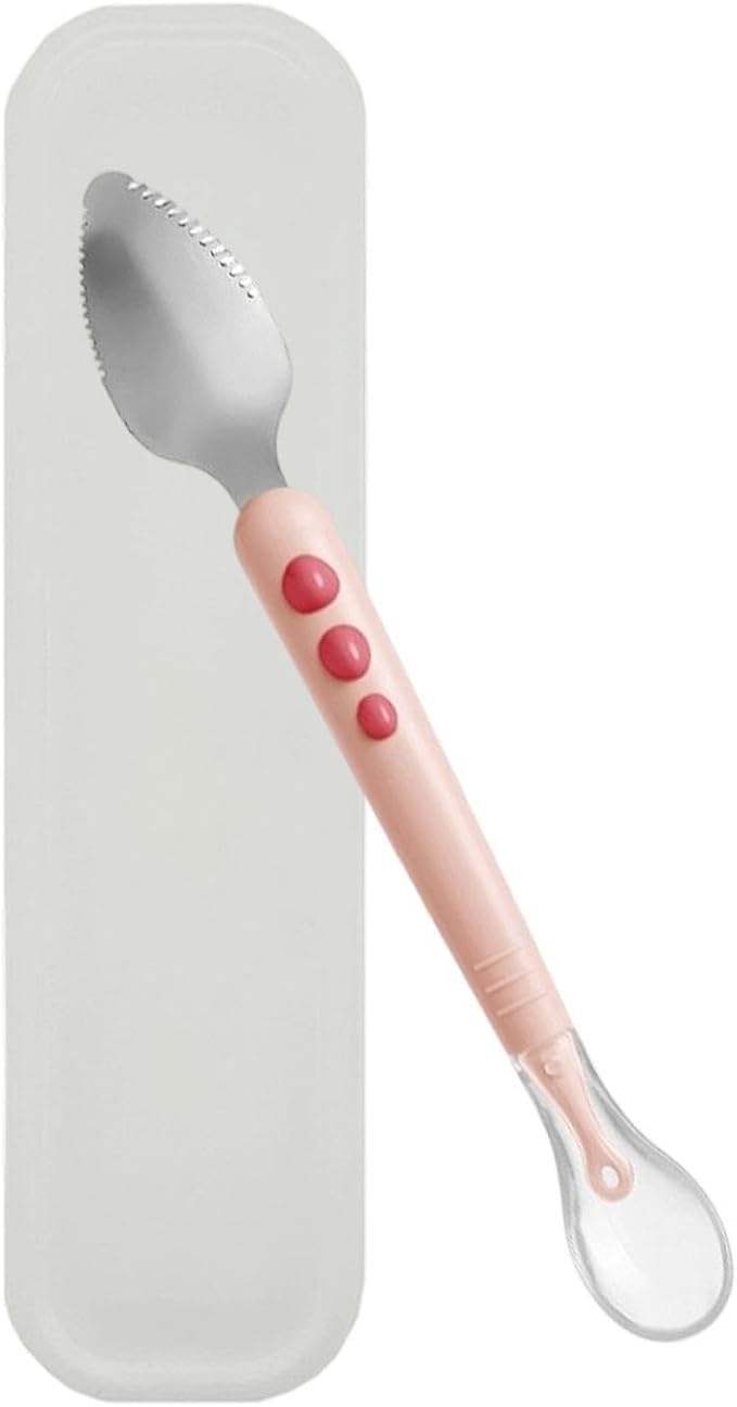 Ids Spoons - Comfort Grip Kitchen Gadgets, Kids Food Feeding Spoons | Training Utensils With Easy Hold Design For Fruit, Puree, Food