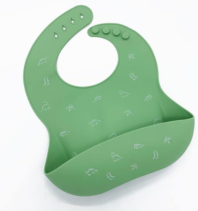 Silicone Baby Bibs Adjustable Fit Baby Bib Waterproof Bibs Baby Eating Supplies Feeding Supplies