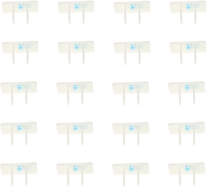 Heyiarbeit 32pcs Outlet Covers Child Proof Plug Cover Electrical Protector Safety Caps for Home Office Electrical Outlets Child Safety Socket Cover 2 Holes White