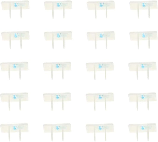 Heyiarbeit 32pcs Outlet Covers Child Proof Plug Cover Electrical Protector Safety Caps for Home Office Electrical Outlets Child Safety Socket Cover 2 Holes White