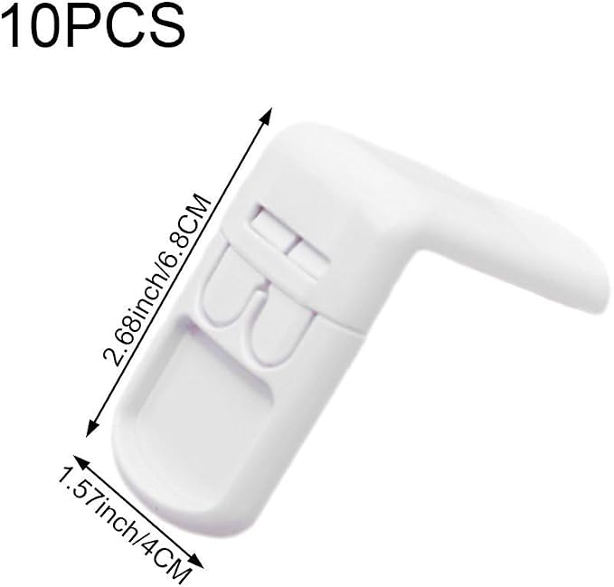 Cupboard Locks for Children, 10pcs Baby Proof Safety Cupboard Locks, Plastic Child Locks for Cabinets Drawer Door Fridge Locks for Kids Baby