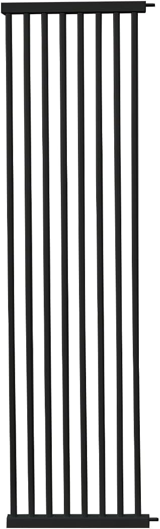 Lumizone Extra Tall Cat Gate Extension Kit 61.02" High Pressure Mounted 16.73" Extra Wide 1.37" Gap No Drilling Tall Pet Gate for Dogs (Black, 61.02" H x 16.73" W, Extension)
