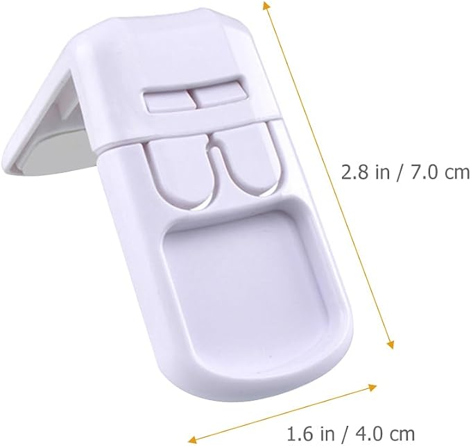 Childproof Cabinet Locks 4 Angle Baby Safety Drawer Locks with Strong Adhesive for Refrigerator and Appliance Security Easy Parent Access