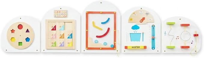 Monläurd® Cloud Montessori Busy Board, Sensory Board, Wooden Toys, Wall Toys, Boys and Girls 6M+