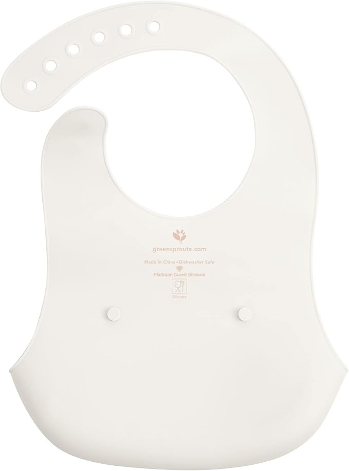green sprouts Unisex Baby Silicone Scoop Bib
