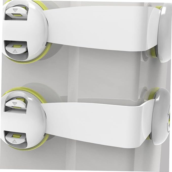 DECHOUS 8pcs Multipurpose Childproof Locks Easy Install Self-adhesive Locks for Cabinets Doors Refrigerators
