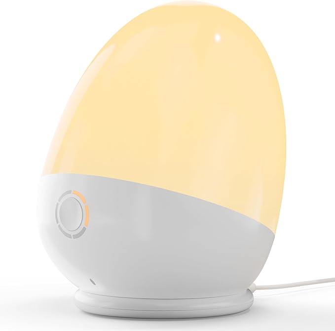 Touch Night Light for Baby Nursery: Rechargeable Portable Kids Egg Nightlight Lamp with Feeding Timer for Todder Room, 3 Colors Temperatures Dimmable,Up to 200H(BPA-Free)