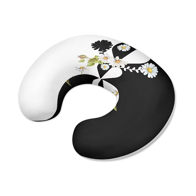 Daisy Heart Nursing Pillow Cover, Removable Nursing Covers for Breastfeeding Pillows Ultra Soft Comfortable Slipcover for Baby Boy and Girls