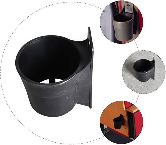 WOONEKY Portable Outdoor Cup Holder for Chair Compact Baby Bottle Rack Anti Spill Beverage Holder for Strollers Wheelchairs Cinema Seats 5.11X4.33X6.69In