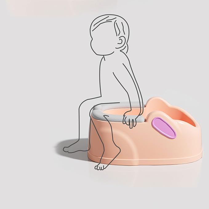 Baby Butt Washing Basin, Ergonomic BPA-Free Portable Lightweight Wash Seat for Newborns & Toddlers PP Material Pink 27x41.5x18.5cm