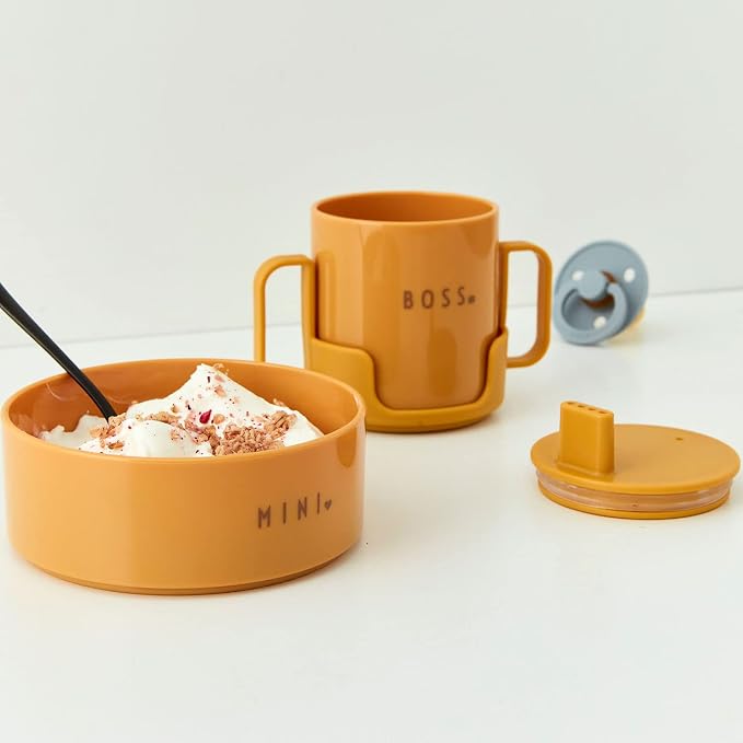 Design Letters Mini Favourite Tritan Sippy Cup for Kids | Toddler Cups BPA/BPS Free | Kids Cups Drop Safe/Dishwasher & Microwave Safe | Baby Cup Designed in Denmark | Training Cup for Toddler | 6 Oz