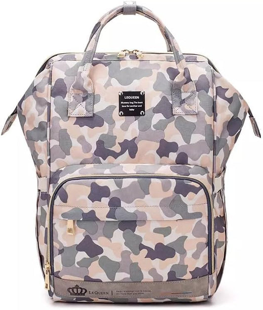 Diaper Bag Backpack for Mom Dad, Maternity Changing Bag Diaper Backpack with Stroller Straps(camo)