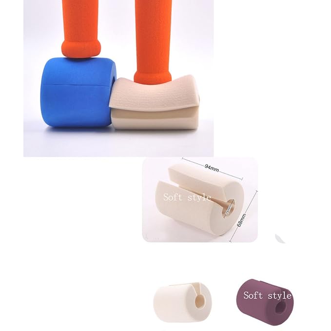 Foam Door Stopper Will Prevent Baby Finger Pinch Injuries, Stop Door from Slamming, and Child & Pets from Accidentally Getting Locked in Room, 4 Pcs a Set (Soft Style)
