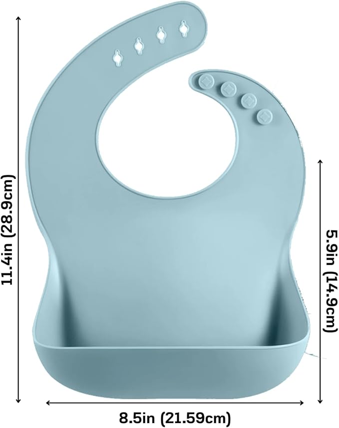 PandaEar 9PCS Silicone Baby Feeding Set & 7 Pack Silicone Baby Feeding Spoons