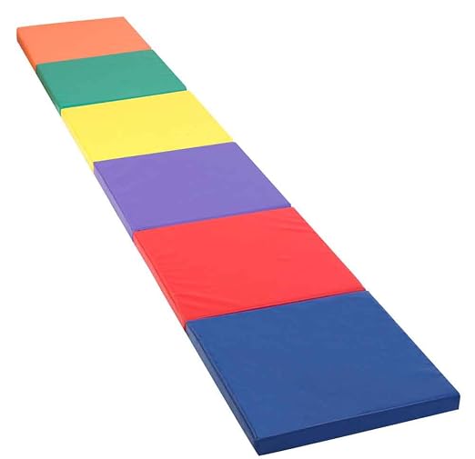 Children's Factory Tent Box Mats, CF331-062, Rainbow, 4'x6', Kids Soft Foam Floor Mats for Playroom or Preschool, Indoor Play Equipment for Classroom