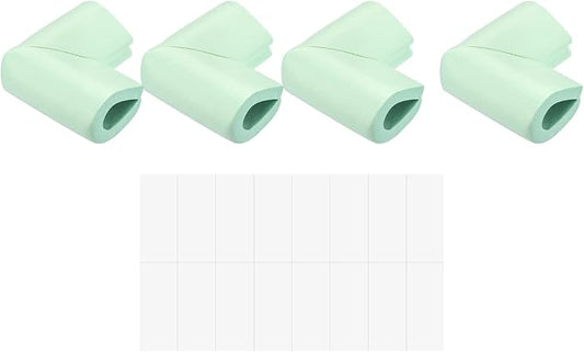 uxcell Corner Guards Edge Protectors, 8Pack U Foam Safety Bumper W Self-Adhesive Tape Furniture Corner Table Edge Guard, 2.16"x1.38"x0.31", Light Green